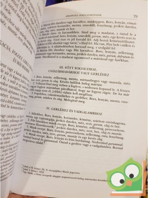 Marcus Gavius Apicius:Apicius de re coquinaria - Szakácskönyv a római korból (Latin-magyar)