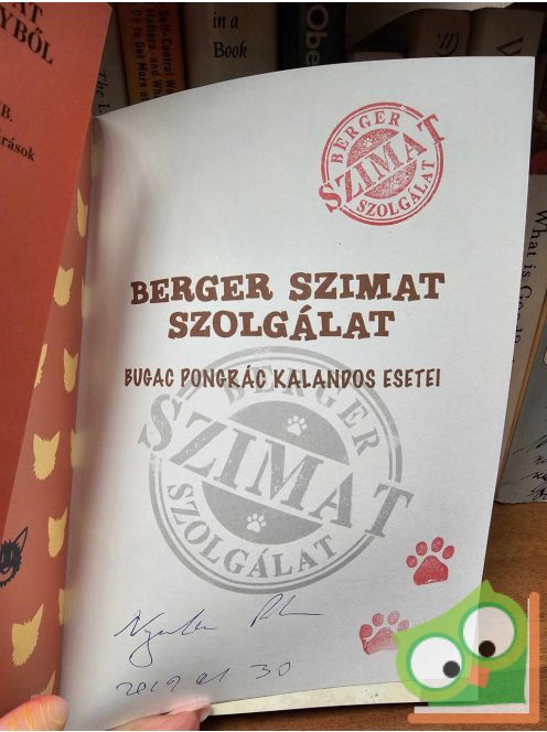 Nyulász Péter: Az ellopott Mikulás-szán (BerGer Szimat Szolgálat 2.) (dedikált)