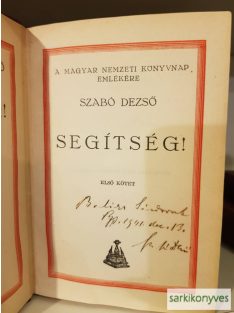 Szabó Dezső: Segítség! (Dedikált)