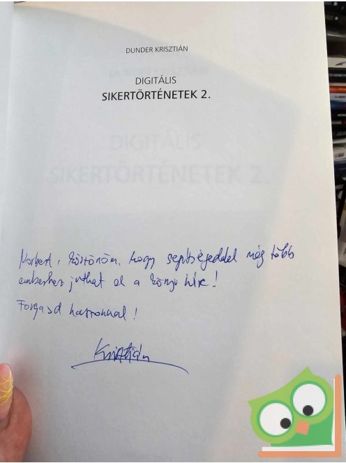 Dunder Krisztián: Digitális Sikertörténetek 2. (dedikált)