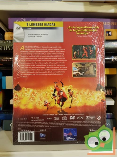 Disney Pixar Klasszikusok: A hihetetlen család - Digibook (Könyv+DVD)  Fóliás, új!