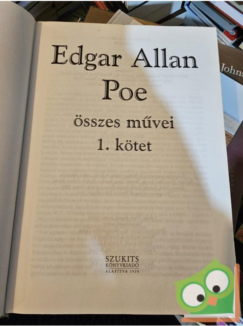 Edgar Allan Poe: Edgar Allan Poe összes művei I. (ritka)