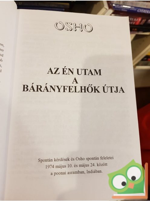 Osho Rajneesh: Az én utam a bárányfelhők útja