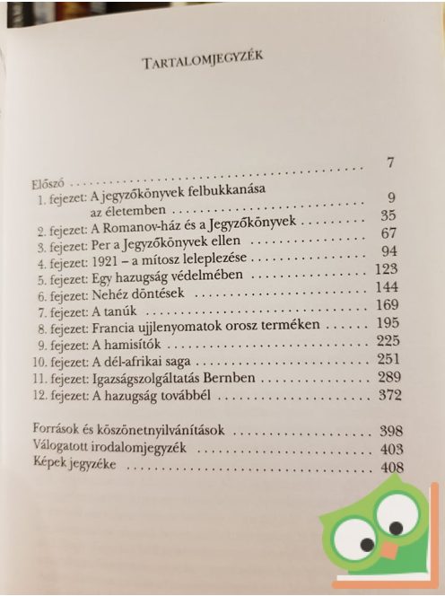 Hadassa Ben-Itto: A máig élő hazugság  A Cion bölcseinek jegyzőkönyvei cáfolata